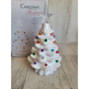 Christmas AS IS‎ forever white ceramic lighted tree! Home decor